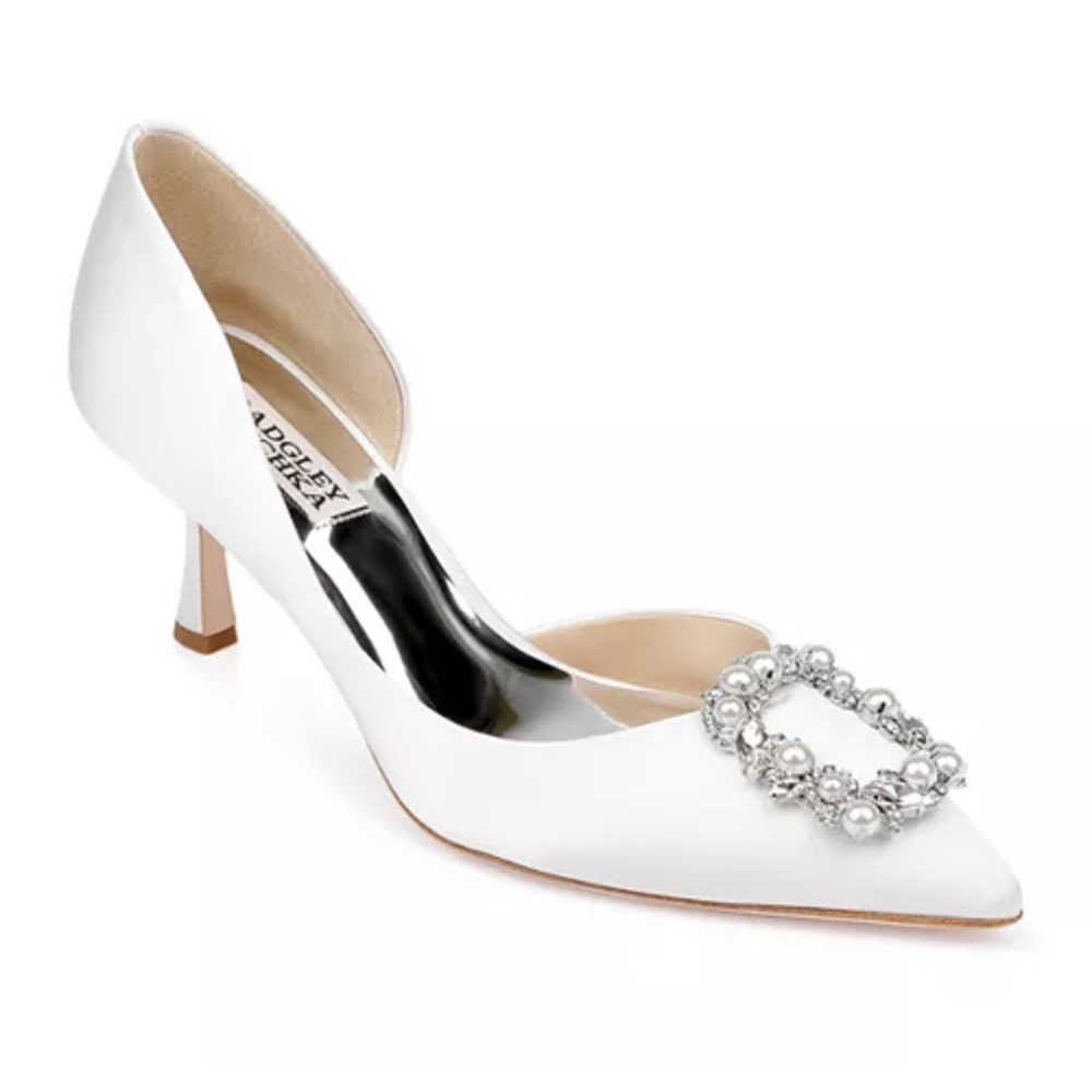 Badgley Mischka White Heels